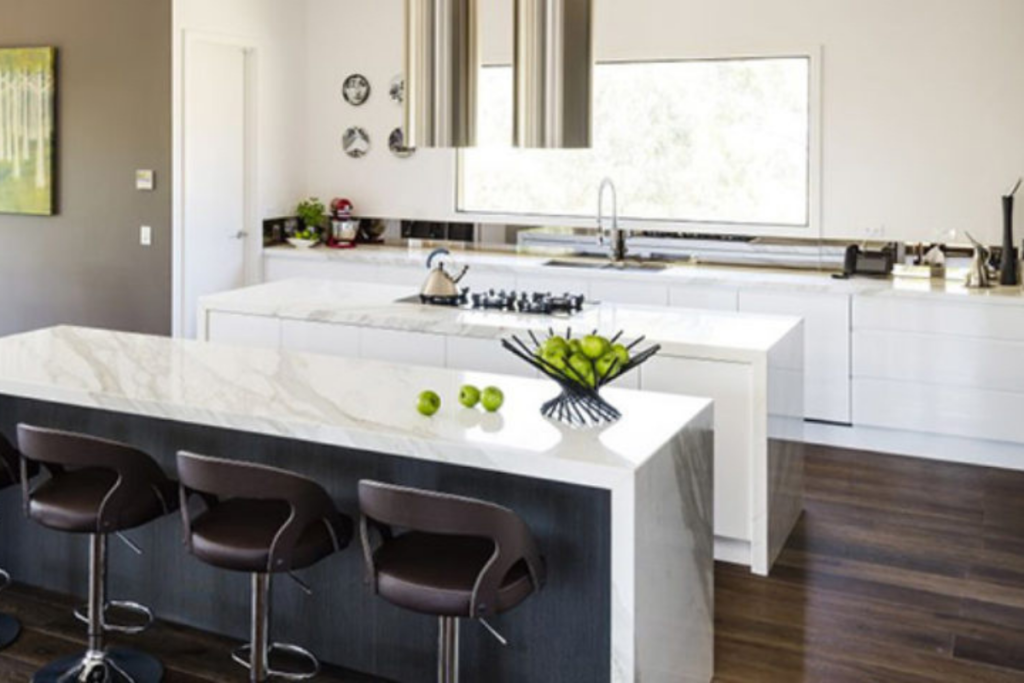 Sophisticated Modern Kitchen Trend, Modern Sleek White Kitchen Cabinets